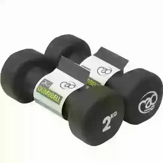 Fitness-Mad Neoprene Dumbbells, 2 x 2kg